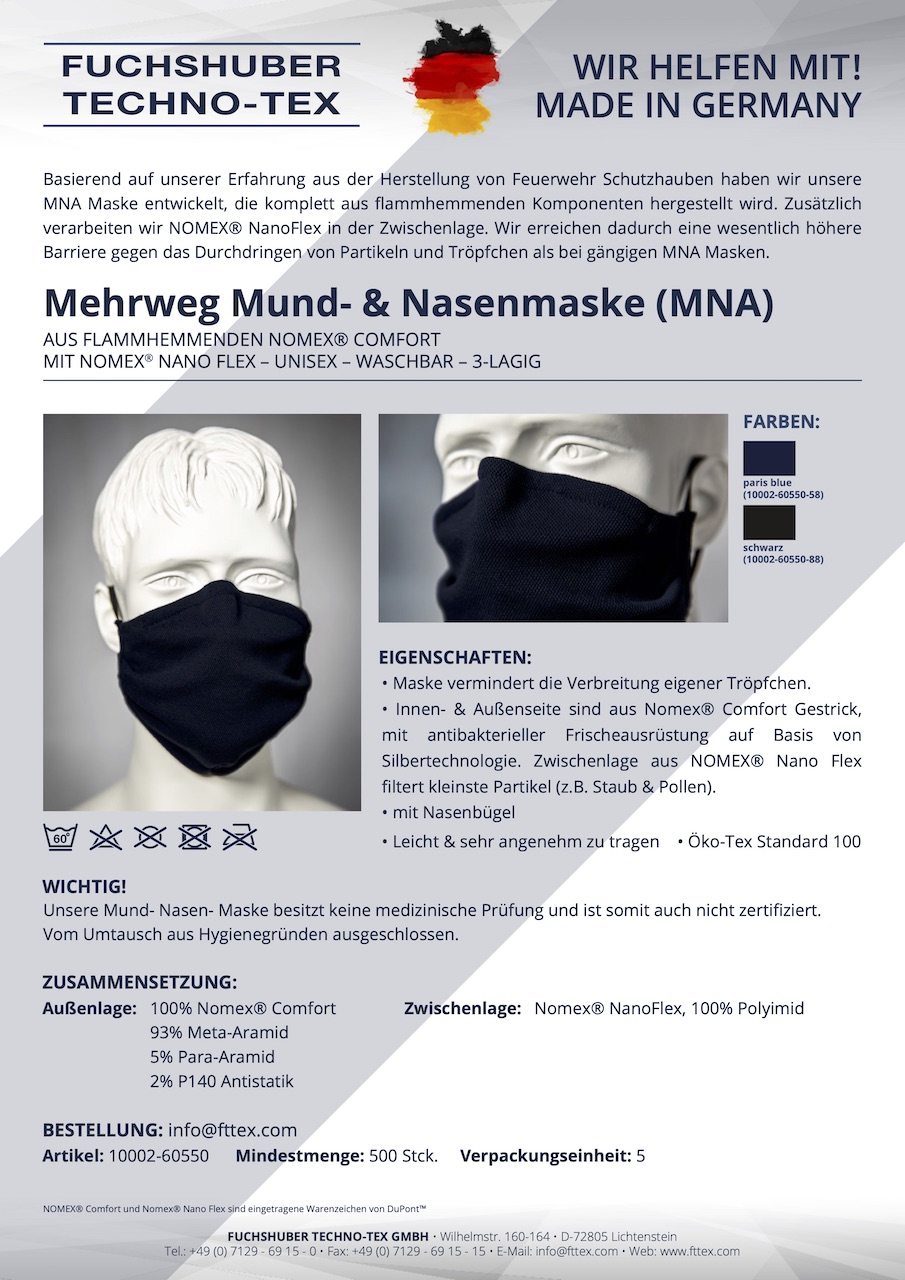 MNA Maske Art. 10002-70400